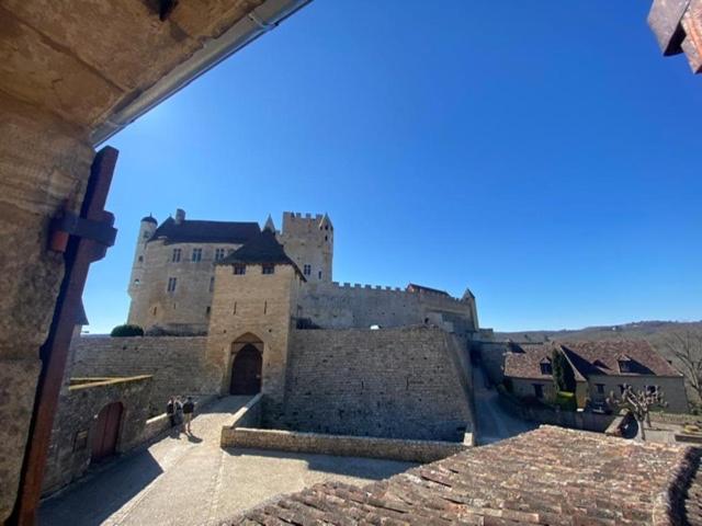 La Croquante Face Au Chateau Beynac-et-Cazenac Bagian luar foto